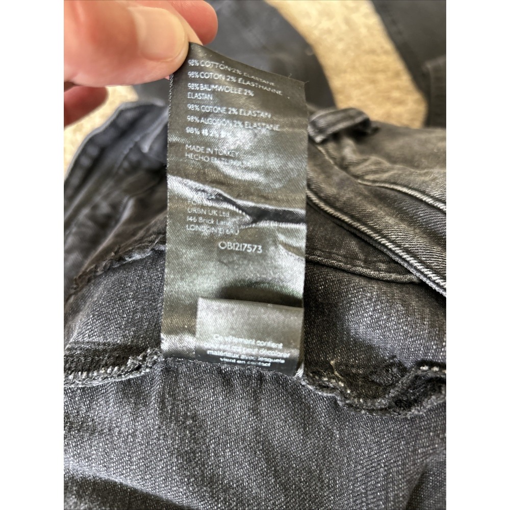 Pilcro Anthropologie SIZE 31 Button Fly Black High Rise Slim Jeans *J160 - Picture 6 of 6